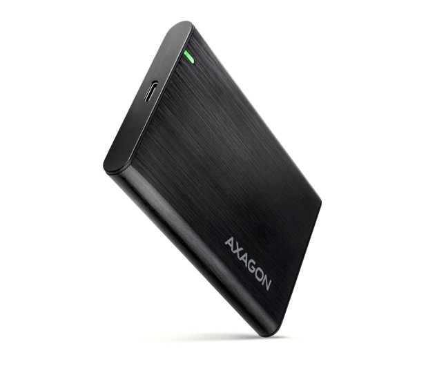 AXAGON EE25-A6C Bezśrubowa aluminiowa obudowa zewnętrzna USB-C 3.2 Gen 1 - SATA 6G dla 2.5" SSD/HDD - 1353410 - zdjęcie